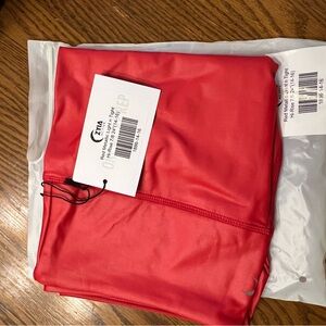 Zyia red metallic light n tights